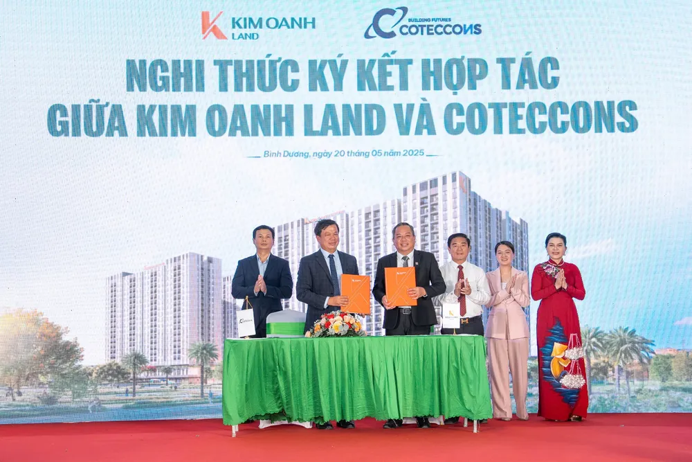 Nghi thức ký kết hợp tác xây dựng dự án K-Home New City giữa Kim Oanh Land và Coteccons KO 4.jpg