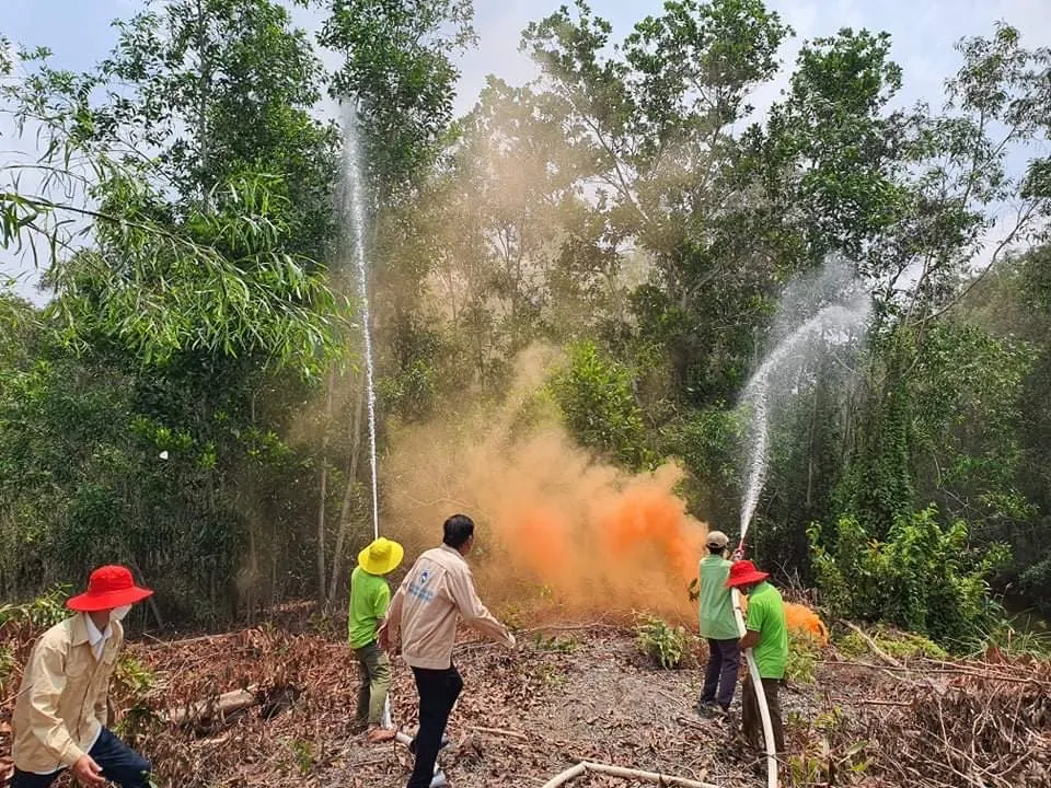 Công ty Cổ Phần Xử Lý Chất Thải Việt Nam - Long An (VWS-LA) tập huấn PCCC tại Khu Công nghệ Môi trường xanh  ảnh 2