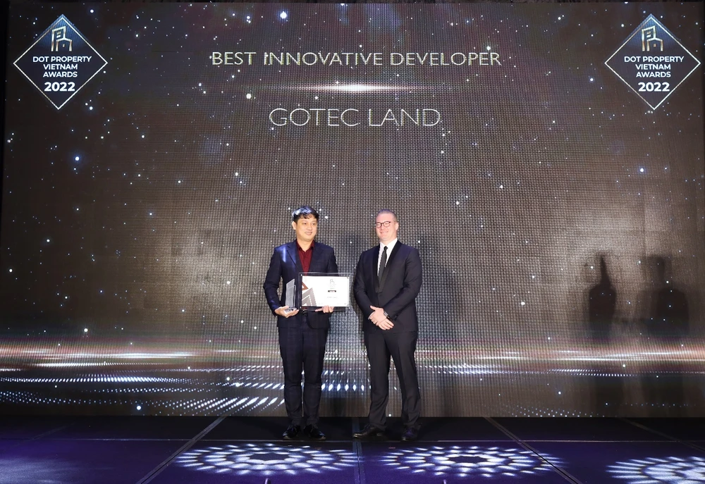 Gotec Land giành chiến thắng ở hạng mục: Best Innovative Developer Vietnam 2022 (Nhà phát triển BĐS Đổi mới Sáng tạo tốt nhất Việt Nam 2022)