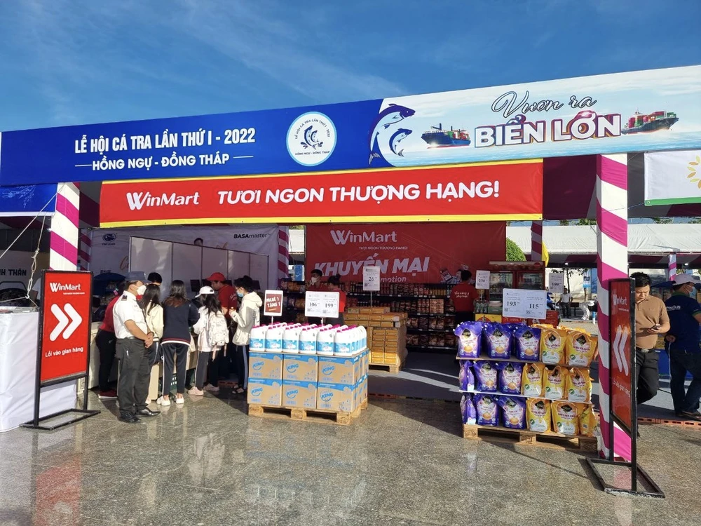 Gian hàng WinCommerce tại Lễ hội cá tra 2022