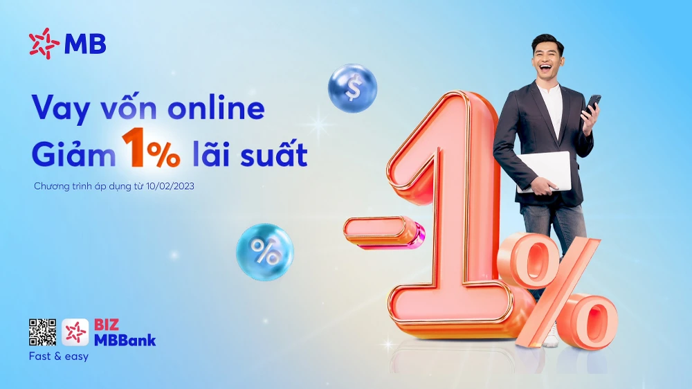 MB tiên phong giảm lãi suất cho vay đến 1%/năm để hỗ trợ khách hàng doanh nghiệp