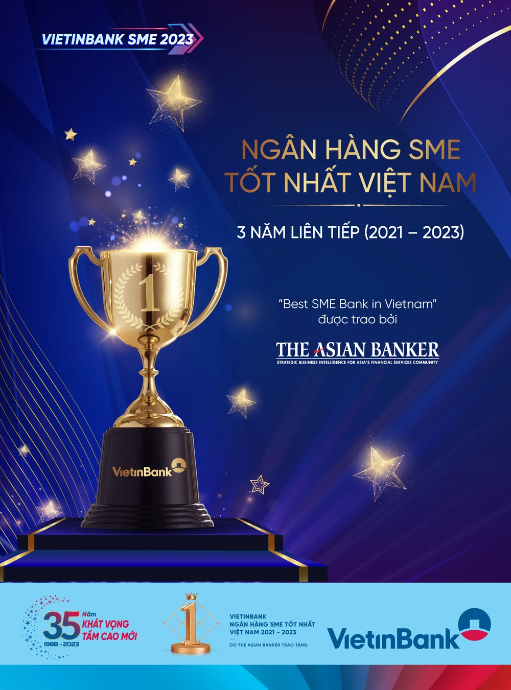 VietinBank - Ngân hàng SME tốt nhất Việt Nam 3 năm liên tiếp