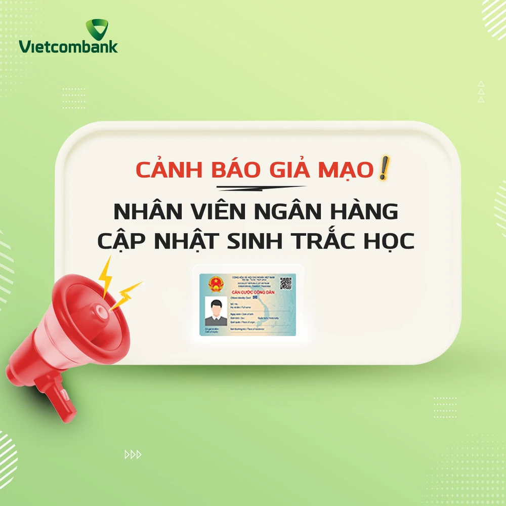 Vietcombank cảnh báo hình thức lừa đảo đánh cắp thông tin dịch vụ ngân hàng