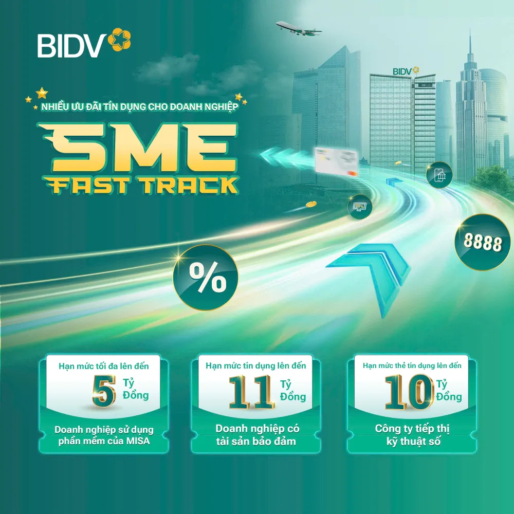 BIDV ưu đãi vay vốn đặc biệt cho doanh nghiệp nhỏ và vừa