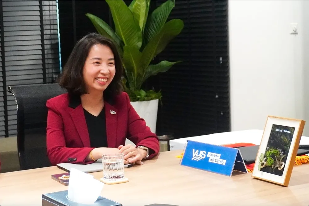 Bà Lê Quang Thục Quỳnh, Tổng Giám đốc Hệ thống Anh văn Hội Việt Mỹ VUS chia sẻ tại sự kiện vus 2.jpg