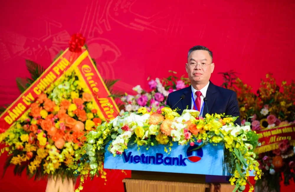 Đồng chí Trần Minh Bình, Ủy viên Ban Chấp hành Đảng bộ Chính phủ, Bí thư Đảng ủy, Chủ tịch Hội đồng quản trị VietinBank, phát biểu khai mạc Picture2.jpg