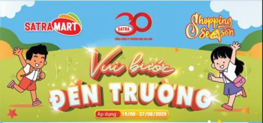 SATRA Phạm Hùng đồng hành cùng học sinh Vui bước đến trường