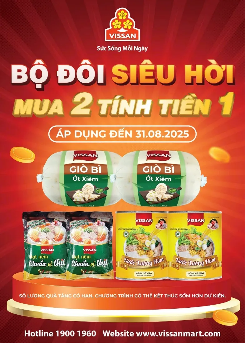 Chương trình khuyến mãi “Bộ đôi siêu hời – Mua 2 tính tiền 1”