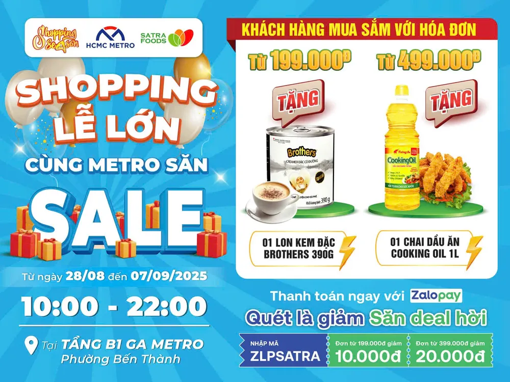 Khuyến mãi hàng hiệu lần đầu tại ga Metro Bến Thành