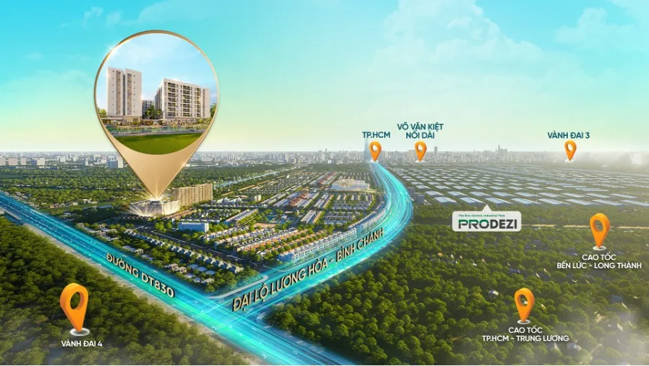 Khu đô thị sinh thái LA Home tọa lạc vị trí đắc địa với mặt tiền đại lộ Lương Hòa - Bình Chánh và kết nối đến Võ Văn Kiệt nối dài chỉ từ 5 phút H1.jpg