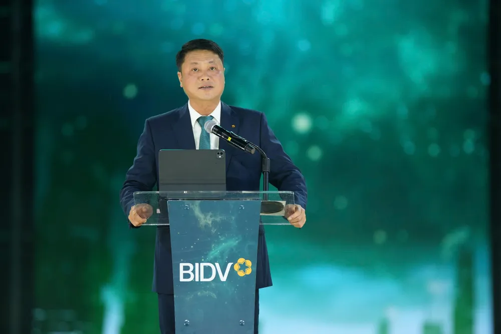 Ông Lê Ngọc Lâm, Ủy viên HĐQT, Tổng Giám đốc BIDV phát biểu khai mạc sự kiện ảnh 1 Ông Lê Ngọc Lâm - Uỷ viên HĐQT, Tổng Giám đốc BIDV - phát biểu khai mạc sự kiện.jpg