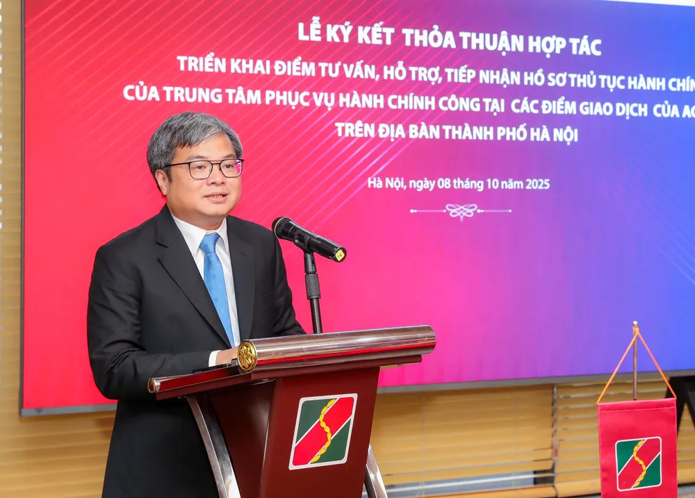Ông Trương Việt Dũng, Phó Chủ tịch UBND TP Hà Nội phát biểu tại lễ ký kết Ảnh 2 - Ông Trương Việt Dũng - Phó Chủ tịch UBND TP Hà Nội phát biểu tại lễ ký kết.jpg