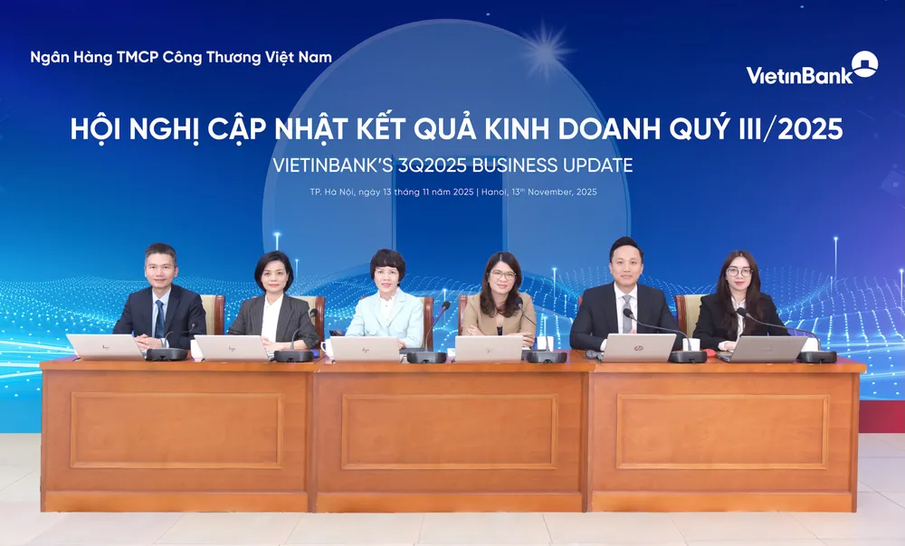 Toàn cảnh Hội nghị cập nhật kết quả kinh doanh quý 3-2025 của VietinBank