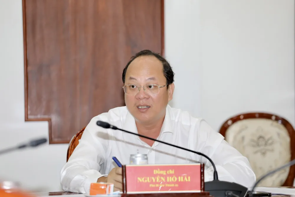 Đồng chí Nguyễn Hồ Hải, Phó Bí thư Thành ủy TPHCM. Ảnh: DŨNG PHƯƠNG