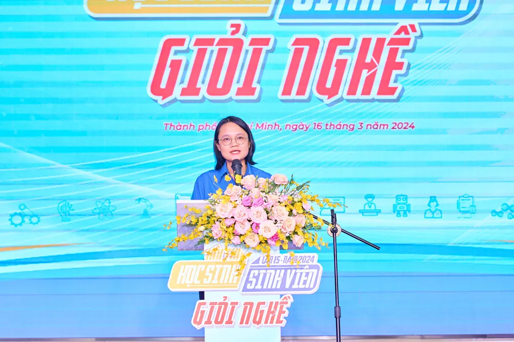 Phó Bí thư Thành đoàn TPHCM Trần Thu Hà phát biểu z5254533577710-2e0fb901a70591abfe96513d7ddf2dda-8872.jpg