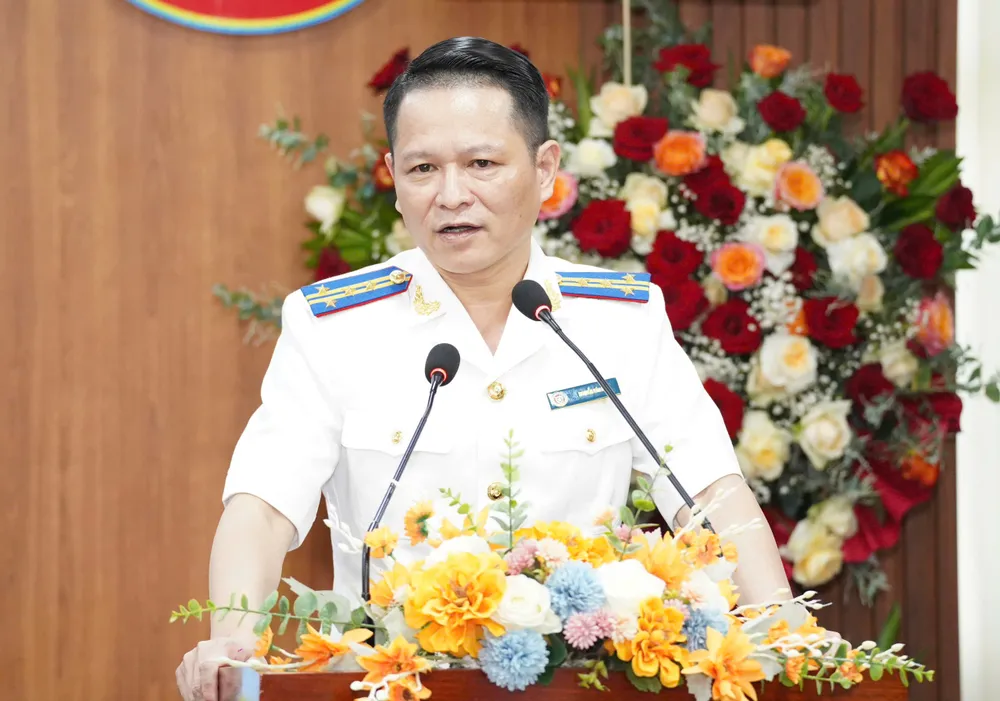 Trưởng THADS TPHCM Nguyễn Văn Hòa phát biểu tiếp thu ý kiến chỉ đạo của Bộ trưởng Bộ Tư pháp z6773463255302_c661078451a4c46b1e04d2c73a6066e3.jpg