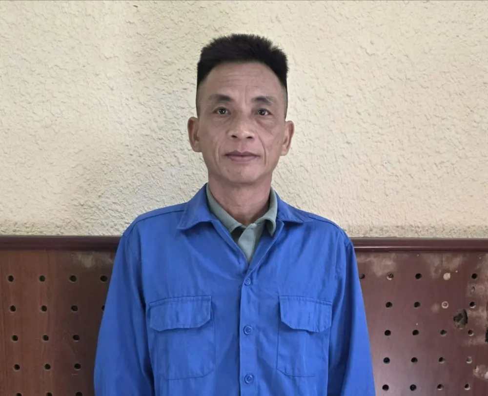Đối tượng Chu Hữu Thái. Ảnh: CA Ảnh 1 - Chu Hữu Thái (1).jpg