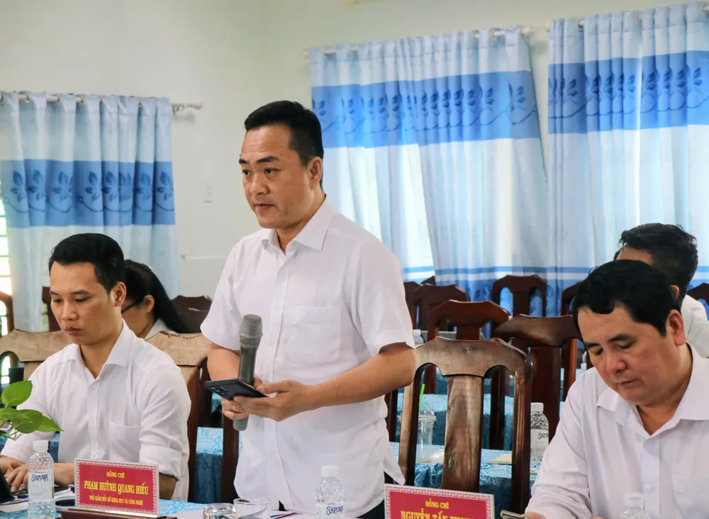 Đại diện Sở KH-CN TPHCM phát biểu tại buổi làm việc z7137417430110_6730b49d62c42a12a896e29c21de954e.jpg