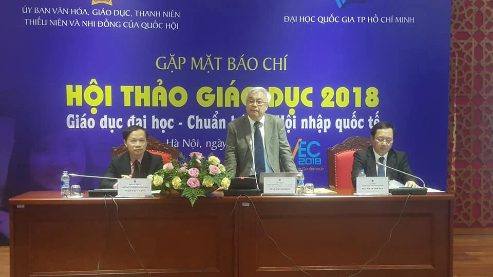 Họp báo về hội thảo giáo dục 2018