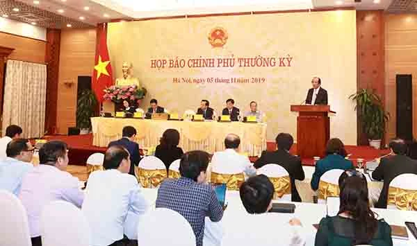 Họp báo Chính phủ tối 5-11