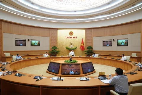 Chính phủ họp thường kỳ ngày 5-5. Ảnh: VIẾT CHUNG