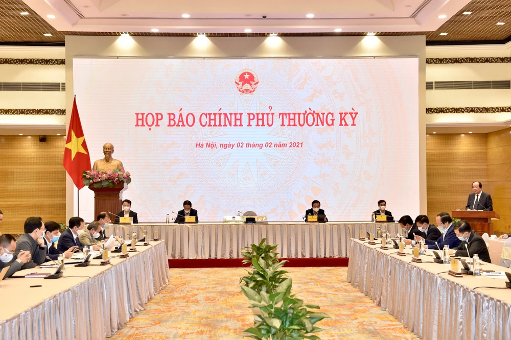 Họp báo Chính phủ chiều 2-2