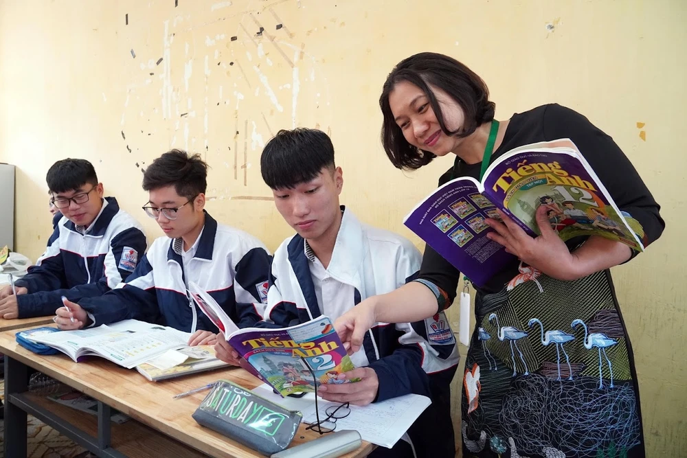 Tiếng Anh là môn ngoại ngữ được học sinh lựa chọn học nhiều nhất. Ảnh: QUANG PHÚC