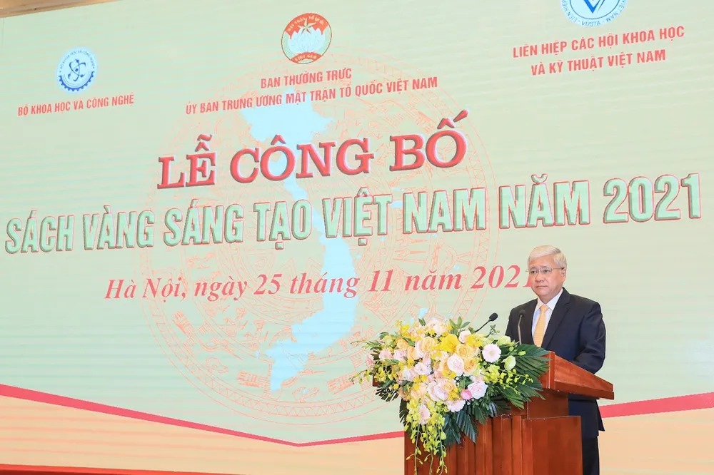 Sách vàng Sáng tạo Việt Nam năm 2021 vinh danh 76 công trình, giải pháp khoa học, sáng tạo ảnh 2 Sách vàng Sáng tạo Việt Nam năm 2021 vinh danh 76 công trình, giải pháp khoa học, sáng tạo ảnh 2
