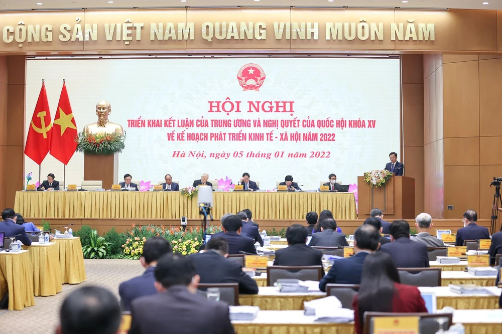 Hội nghị Chính phủ với địa phương. Ảnh: VIẾT CHUNG