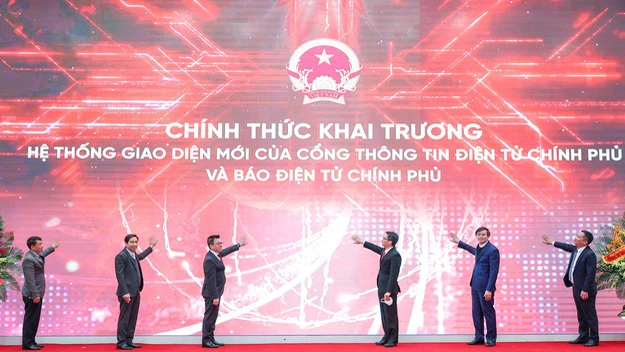 Nghi lễ khai trương Hệ thống giao diện mới của Cổng thông tin điện tử Chính phủ và Báo điện tử Chính phủ