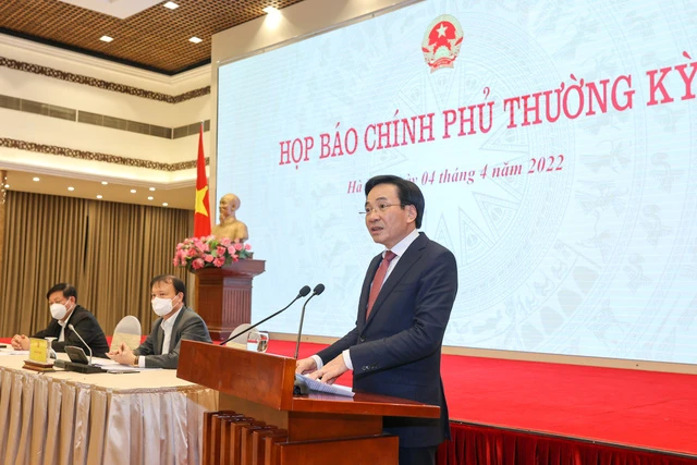 Họp báo Chính phủ tối 4-4