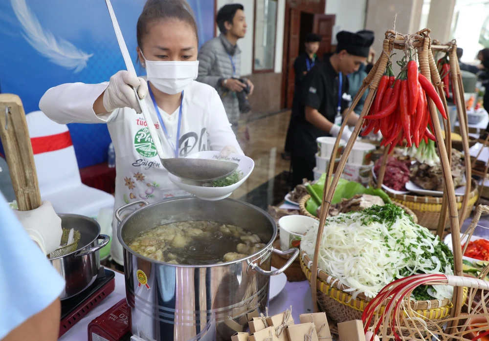 Hình ảnh hấp dẫn tại Ngày của Phở. Ảnh: QUANG PHÚC