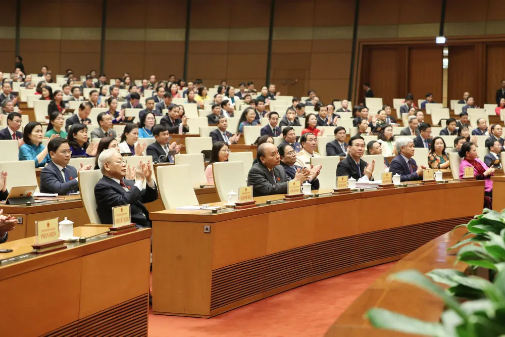 Lãnh đạo Đảng, Nhà nước tham dự phiên họp chiều 9-1. Ảnh: QUANG PHÚC Lãnh đạo Đảng, Nhà nước tham dự phiên họp chiều 9-1. Ảnh: QUANG PHÚC