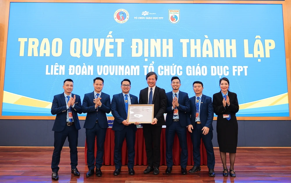 Liên đoàn Vovinam Tổ chức giáo dục FPT ra mắt