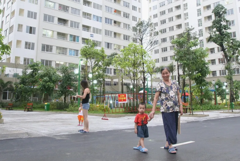 Một dự án nhà ở thu nhập thấp tại Khu đô thị Đặng Xá, huyện Gia Lâm, Hà Nội. Ảnh: VIẾT CHUNG Một dự án nhà ở thu nhập thấp tại Khu đô thị Đặng Xá, huyện Gia Lâm, Hà Nội. Ảnh: VIẾT CHUNG