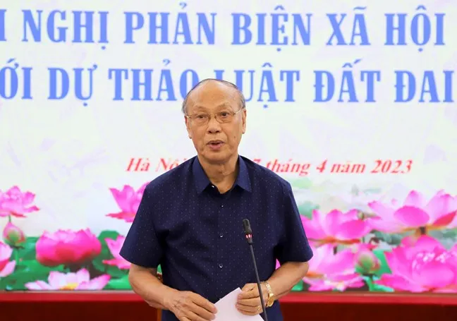 GS-TS Trần Ngọc Đường, Chủ nhiệm Hội đồng Tư vấn Dân chủ và Pháp luật. Ảnh: VIẾT CHUNG