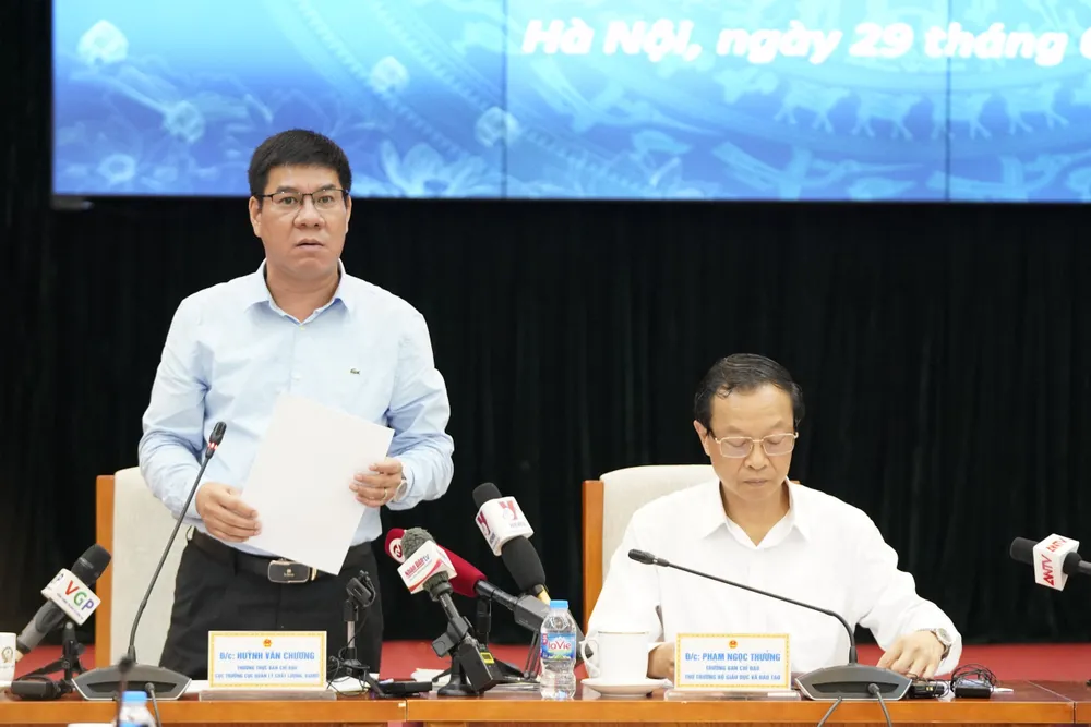 Ông Huỳnh Văn Chương, Cục trưởng Cục Quản lý chất lượng, Bộ GD-ĐT. Ảnh: ĐỖ TRUNG