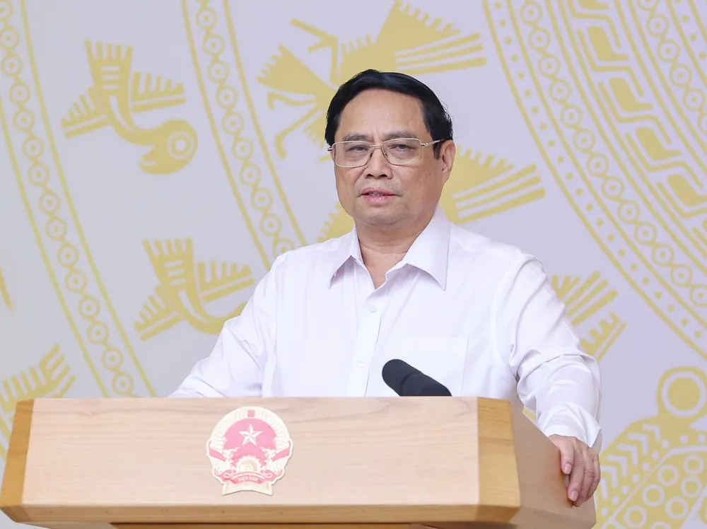 Thủ tướng Phạm Minh Chính nhấn mạnh: Không gian mạng đã trở thành không gian chiến lược. Ảnh: VIẾT CHUNG