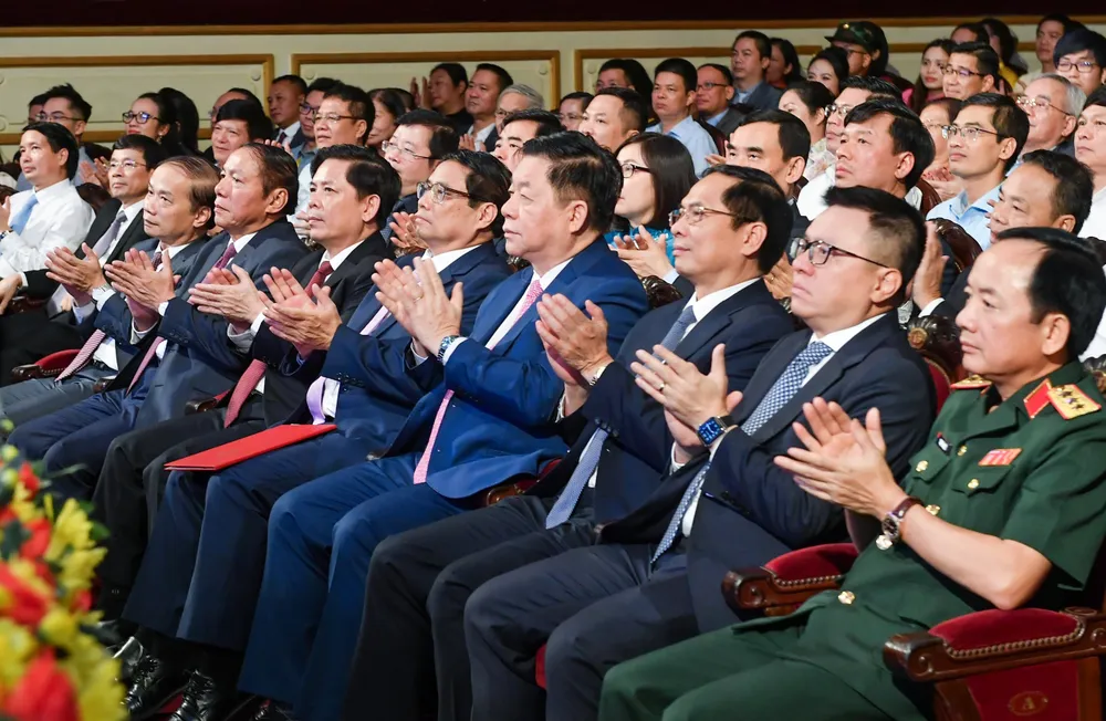 Các đại biểu dự lễ trao giải. Ảnh: VIẾT CHUNG Các đại biểu dự lễ trao giải. Ảnh: VIẾT CHUNG