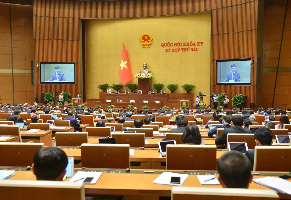 Các đại biểu dự phiên khai mạc Quốc hội, ngày 23-10. Ảnh: QUANG PHÚC Các đại biểu dự phiên khai mạc Quốc hội, ngày 23-10. Ảnh: QUANG PHÚC