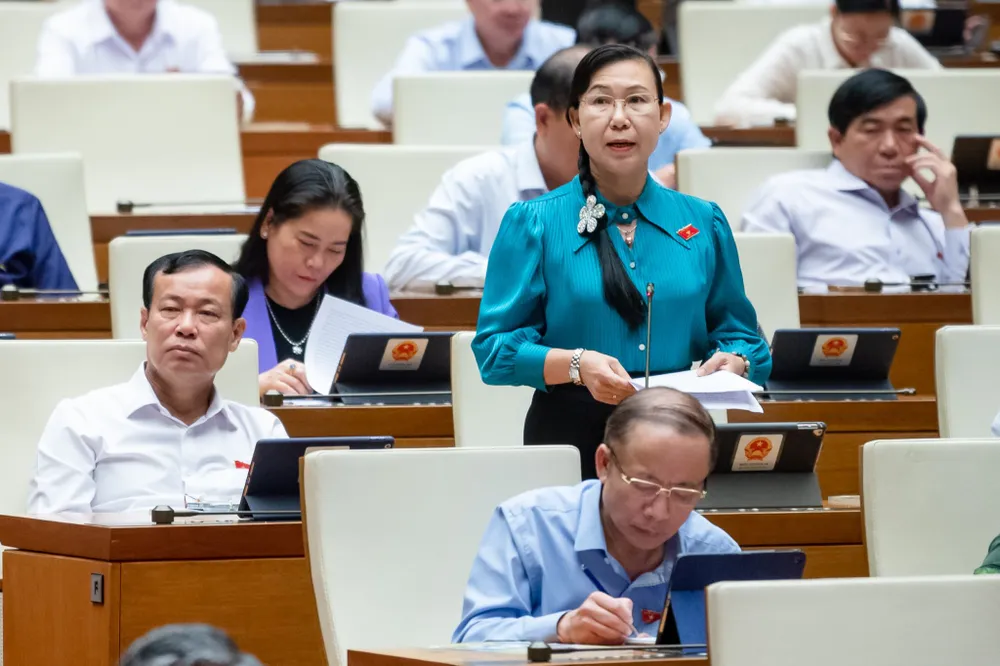 ĐB Phan Thị Mỹ Dung (Long An). Ảnh: QUANG PHÚC