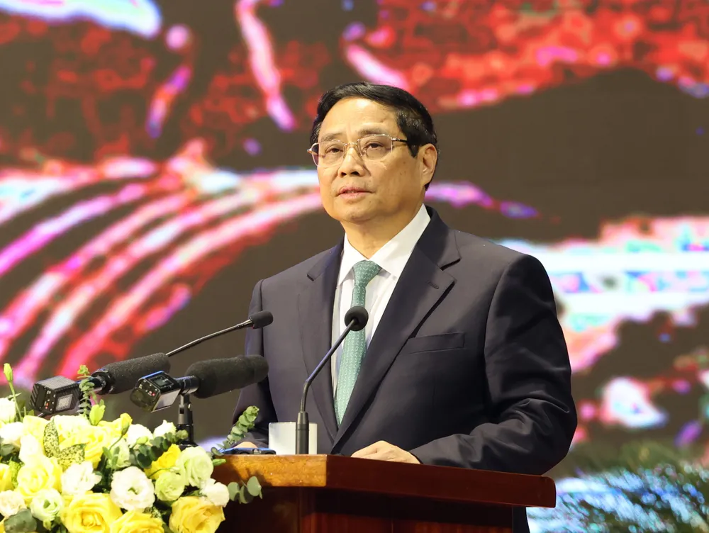 Thủ tướng Phạm Minh Chính phát biểu tại hội nghị. Ảnh: QUANG PHÚC 1.jpg