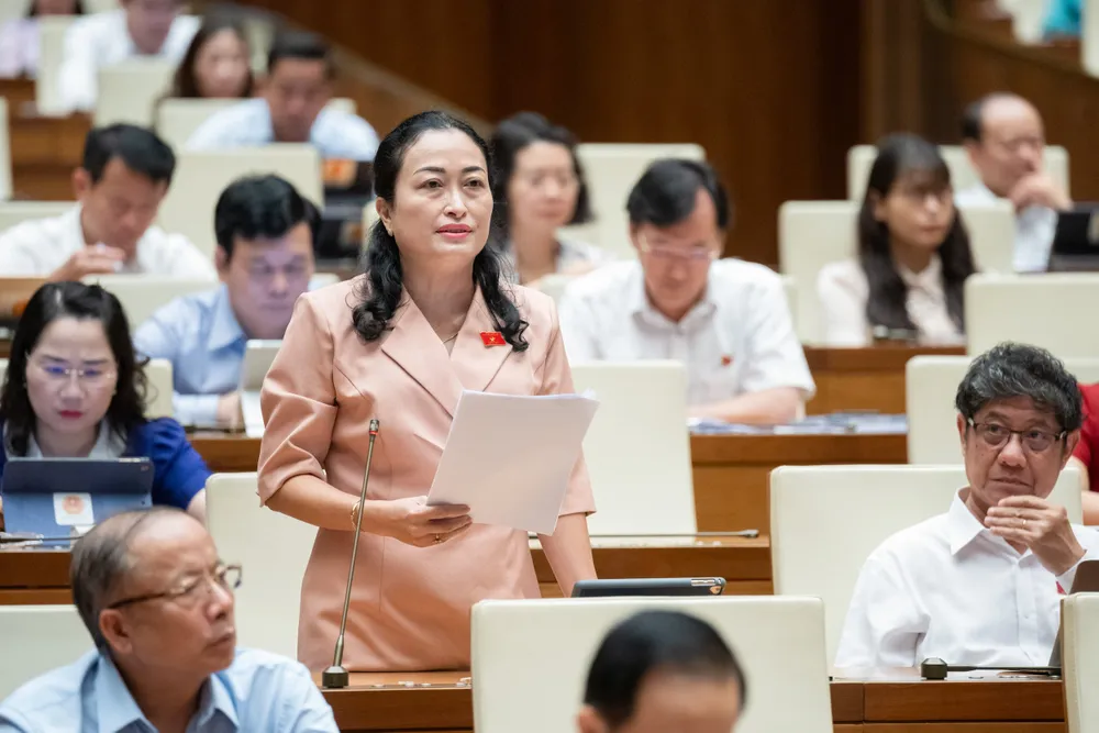 ĐB Trần Thị Hoa Ry (Bạc Liêu). Ảnh: QUANG PHÚC Đại biểu Trần Thị Hoa Ry.jpg