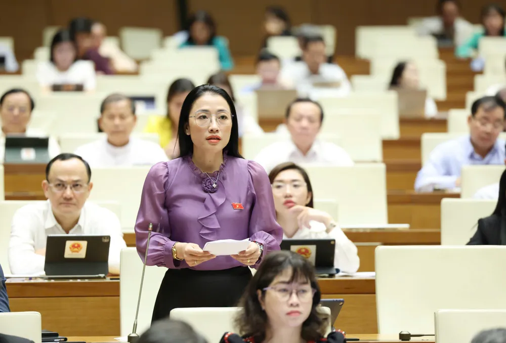 Đại biểu Trần Khánh Thu (Thái Bình). Ảnh: QUANG PHÚC Đại biểu Trần Khánh Thu (Thái Bình).jpg