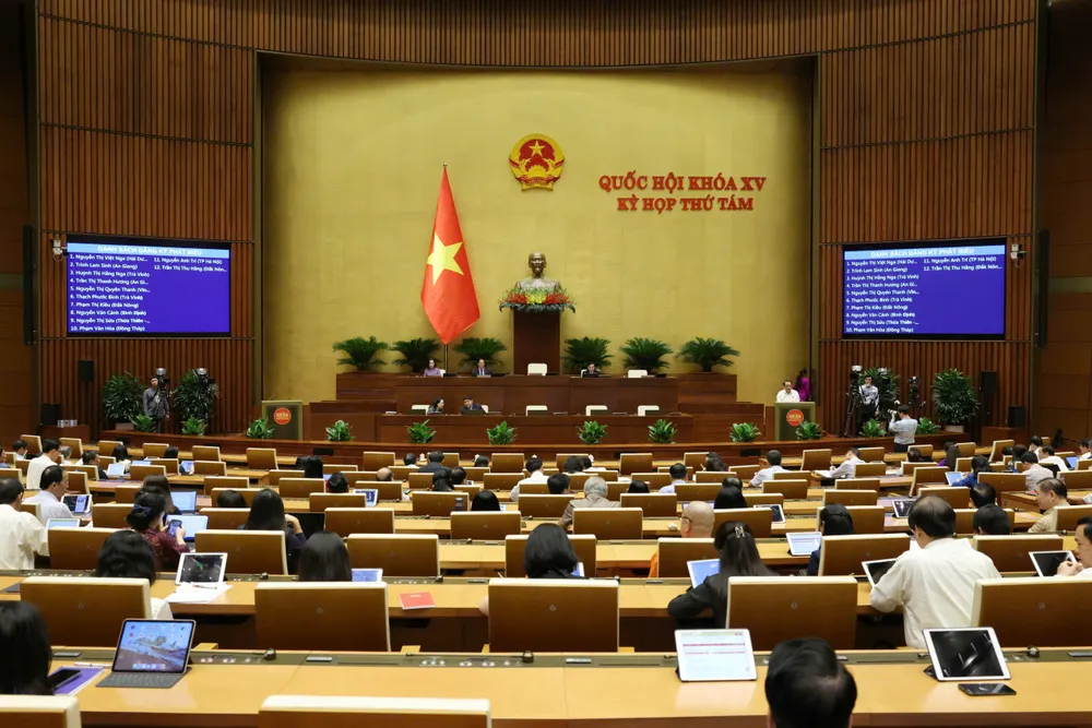 Phiên họp Quốc hội ngày 1-11. Ảnh: QUANG PHÚC Phiên họp Quốc hội ngày 1-11.jpg