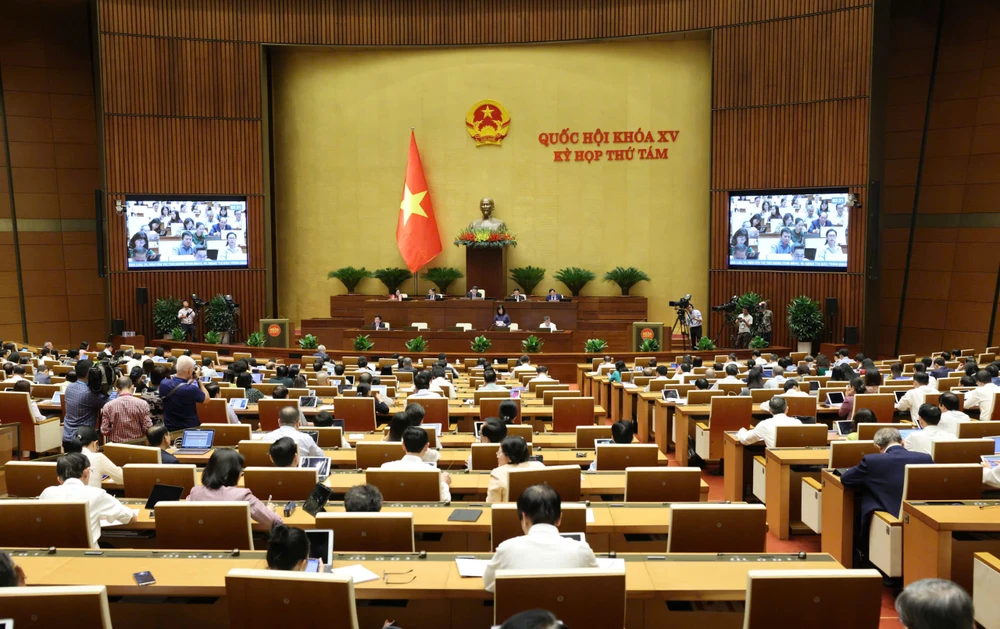 Các đại biểu dự phiên chất vấn, chiều 11-11. Ảnh: QUANG PHÚC 1.jpg
