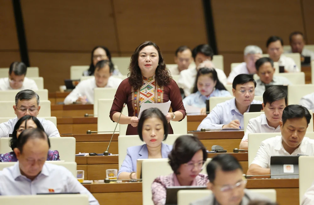 Đại biểu Đặng Bích Ngọc (Hòa Bình). Ảnh QUANG PHÚC Đại biểu Đặng Bích Ngọc (Hòa Bình).jpg