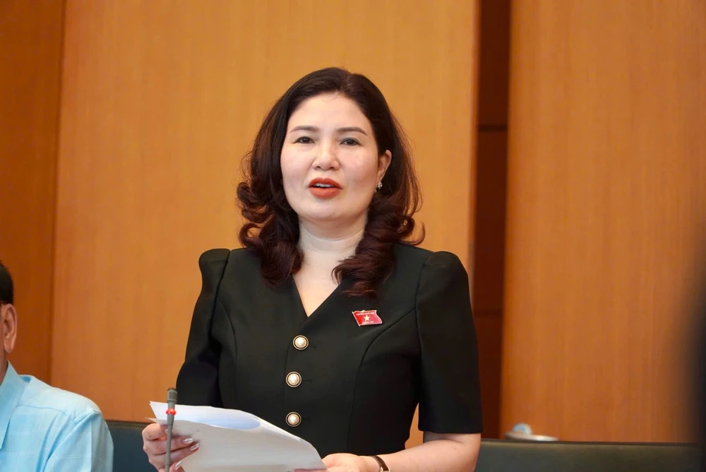 Đại biểu Trần Thị Vân (Bắc Ninh). Ảnh: LÂM NGUYÊN 1.jpg