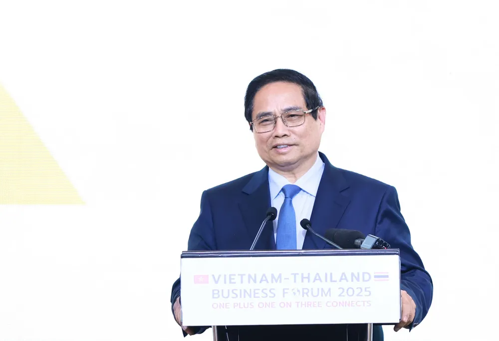 Thủ tướng Phạm Minh Chính phát biểu tại diễn đàn. Ảnh: VIẾT CHUNG 3.jpg