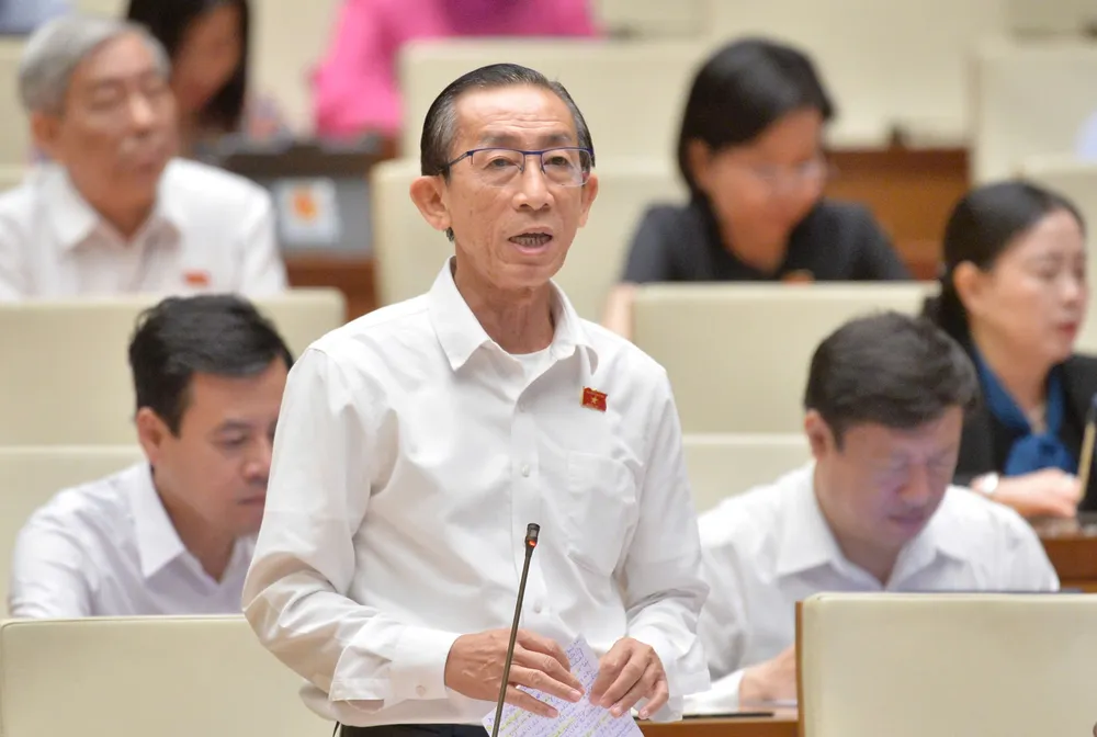 Đại biểu Trần Hoàng Ngân (TPHCM). Ảnh: VIẾT CHUNG Đại biểu Trần Hoàng Ngân TPHCM.jpg